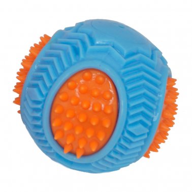 Photo of Petcrest-Petcrest TPR Tugger Dog Toy-Spikey Track Ball-from Pet Wish Pros