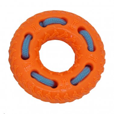 Photo of Petcrest-Petcrest TPR Tugger Dog Toy-Tire with Rope-from Pet Wish Pros