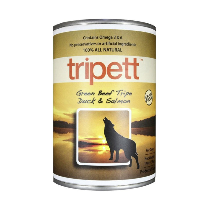 Photo of Petkind-PetKind Tripett Grain-Free Canned Dog Food-Green Beef Tripe Duck & Salmon-(13 oz) [12 count]-from Pet Wish Pros