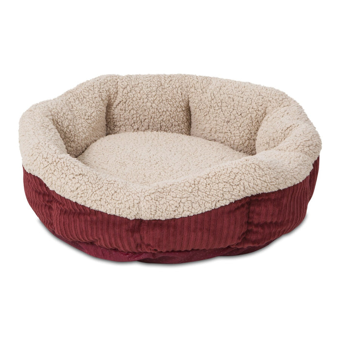 Photo of Petmate-Aspen Pet Self-Warming Oval Lounger Pet Bed-Barn Red/Cream-19"-from Pet Wish Pros