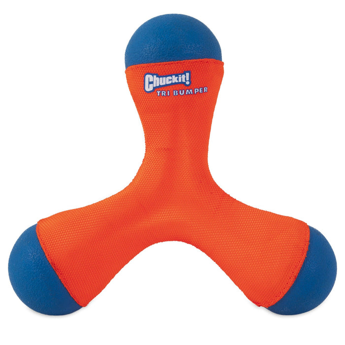 Photo of Petmate-Chuckit! Amphibious Tri-Bumper Fetch Toy-Orange/Blue-Medium-from Pet Wish Pros