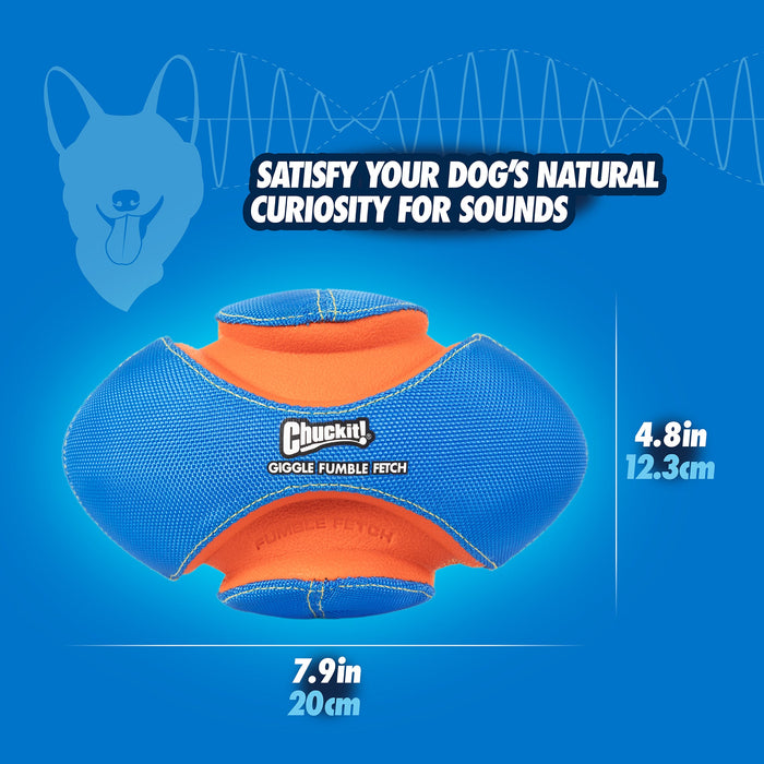 Photo of Petmate-Chuckit! Giggle Fumble Fetch-Blue Orange-Small-from Pet Wish Pros