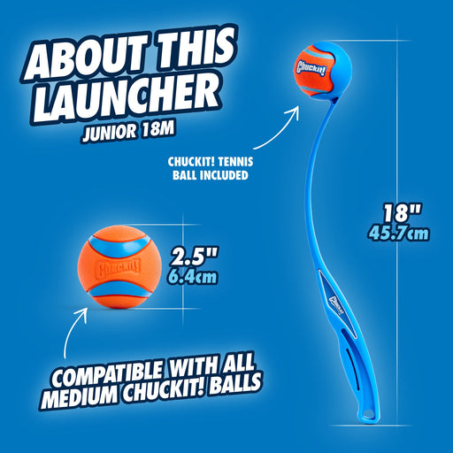 Photo of Petmate-Chuckit! Junior 18M Dog Ball Launcher-Blue-18M-from Pet Wish Pros