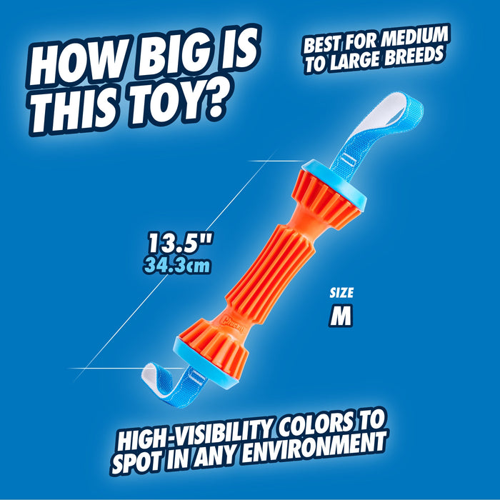 Photo of Petmate-Chuckit! Rugged Bumper Dog Toy-Blue/Orange-Medium-from Pet Wish Pros