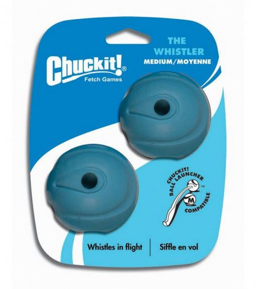 Photo of Petmate-Chuckit! The Whistler Dog Toy-Blue/Orange-Medium 2-Pack-from Pet Wish Pros