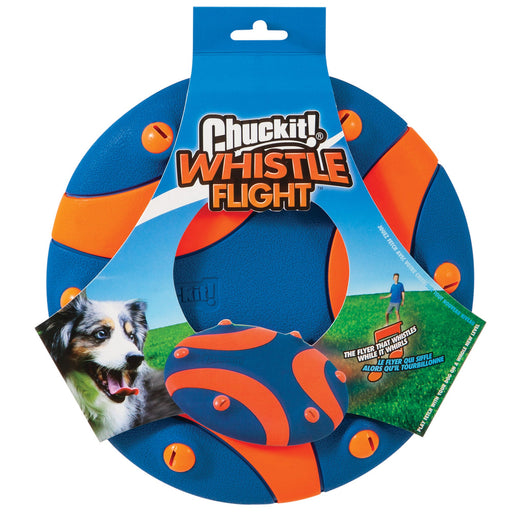 Photo of Petmate-Chuckit! Whistle Flight Dog Fetch Toy-Blue/Orange-One Size-from Pet Wish Pros