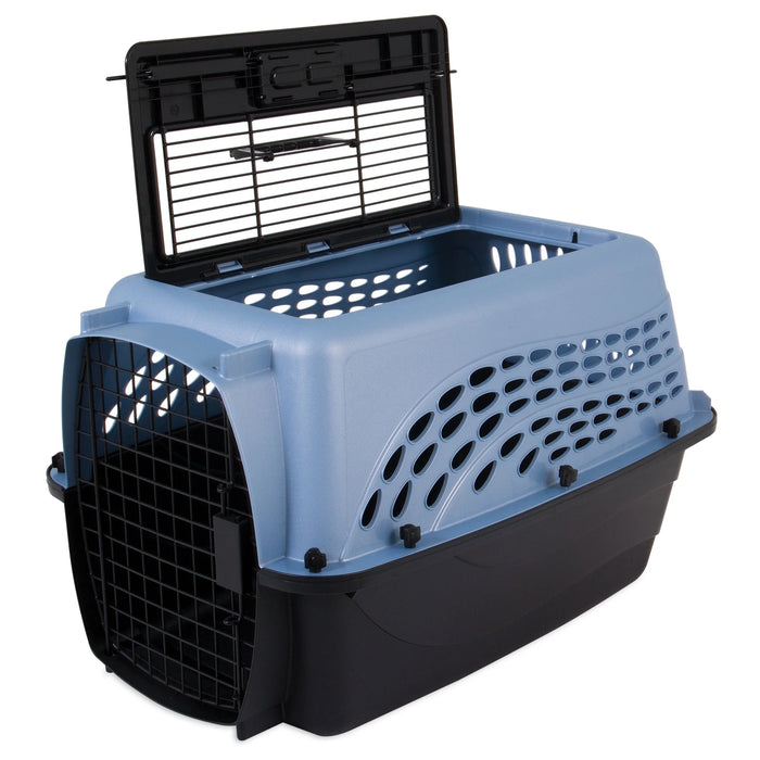 Photo of Petmate-Petmate 2 Door Top Load Kennel For Dog-24 in-Pearl Ash Blue-from Pet Wish Pros