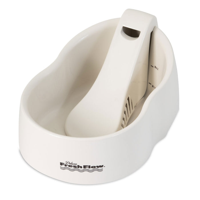 Photo of Petmate-Petmate Deluxe Fresh Flow Fountain For Cats-Bleached Linen-Medium - 50 Oz.-from Pet Wish Pros