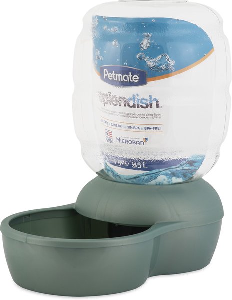 Photo of Petmate-Petmate Replendish Waterer With Microban For Dogs-Medium-Mason Silver-from Pet Wish Pros