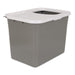 Photo of Petmate-Petmate Top Entry Cat Litter Pan One Size Brushed-Nickel Base/Pearl White Lid-from Pet Wish Pros