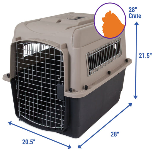Photo of Petmate-Petmate Traveler - Ultra Vari Kennel-Taupe/Black-28"-from Pet Wish Pros