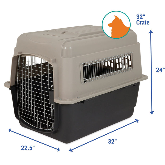 Photo of Petmate-Petmate Traveler - Ultra Vari Kennel-Taupe/Black-32"-from Pet Wish Pros