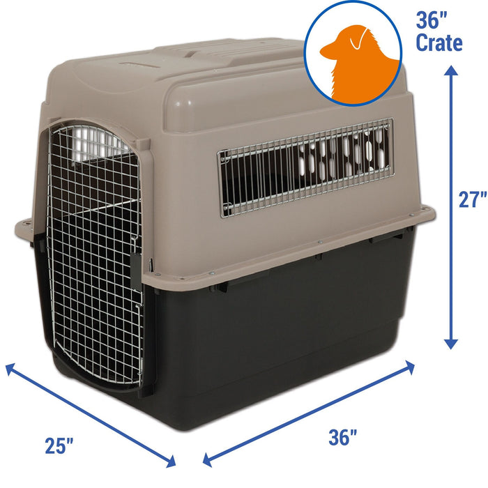 Photo of Petmate-Petmate Traveler - Ultra Vari Kennel-Taupe/Black-36"-from Pet Wish Pros
