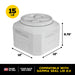 Photo of Petmate-Vittles Vault Pawprint Outback Food Storage Container-Granite Stone-15 Lb-from Pet Wish Pros