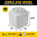 Photo of Petmate-Vittles Vault Pawprint Outback Food Storage Container-Granite Stone-25 Lb-from Pet Wish Pros