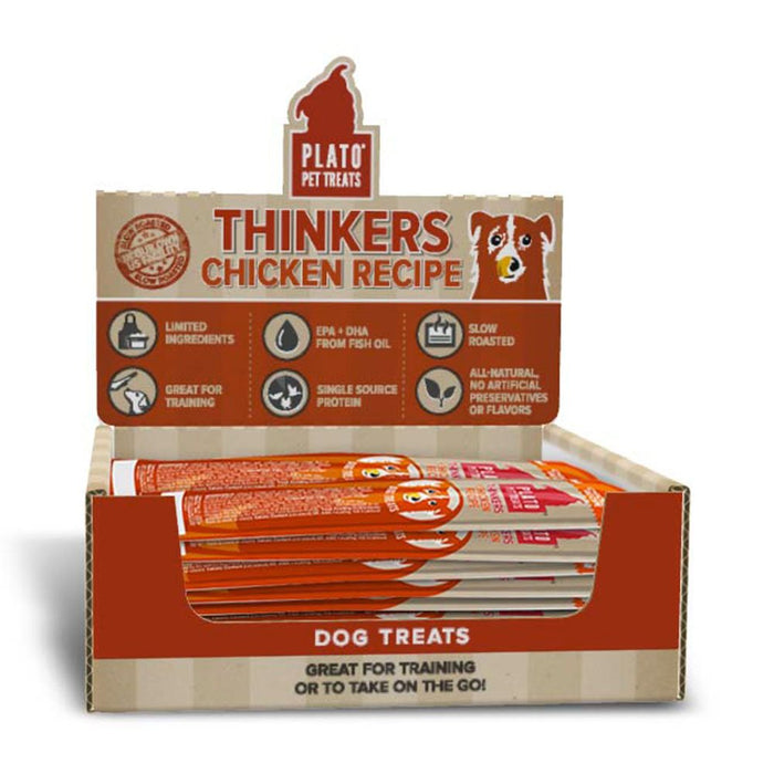 Photo of Plato Pet Treats-Plato Pet Treats Thinkers Meat Stick Dog Treat-Salmon-48 count-from Pet Wish Pros