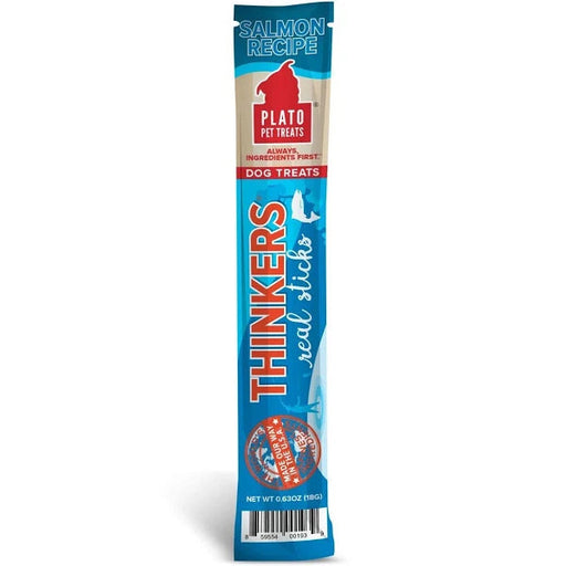 Photo of Plato Pet Treats-Plato Pet Treats Thinkers Single Meat Stick Dog Treat-Salmon-1.2 oz-from Pet Wish Pros