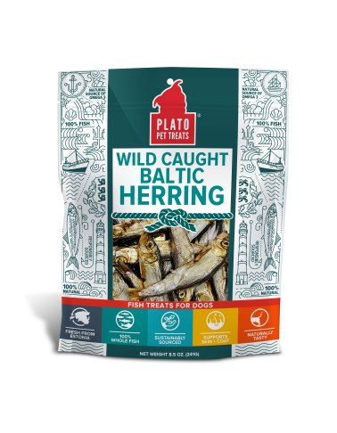 Photo of Plato Pet Treats-Plato Wild Caught Baltic Herring Dog Treats-8.5 oz-from Pet Wish Pros