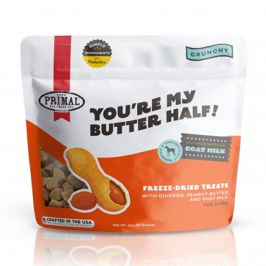 Photo of Primal Pet Foods-Primal Crunchy Freeze-Dried Treats for Dogs-You're My Butter Half!-2 oz-from Pet Wish Pros