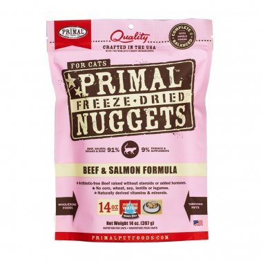 Photo of Primal Pet Foods-Primal Freeze Dried Raw Nuggets for Cats-Beef & Salmon-14 oz-from Pet Wish Pros