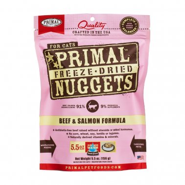 Photo of Primal Pet Foods-Primal Freeze Dried Raw Nuggets for Cats-Beef & Salmon-5.5 oz-from Pet Wish Pros