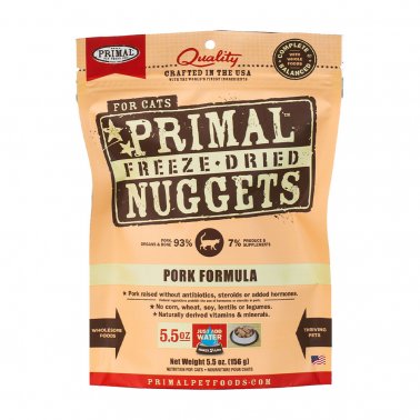 Photo of Primal Pet Foods-Primal Freeze Dried Raw Nuggets for Cats-Pork-5.5 oz-from Pet Wish Pros