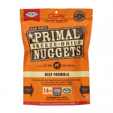 Photo of Primal Pet Foods-Primal Freeze Dried Raw Nuggets for Dogs-Beef-14 oz-from Pet Wish Pros