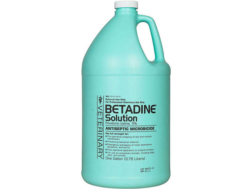 Photo of Purdue Pharma-Betadine Solution Antiseptic Microbicide-1 Gallon-from Pet Wish Pros