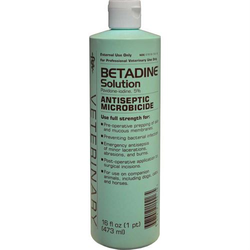 Photo of Purdue Pharma-Betadine Solution Antiseptic Microbicide-16 oz-from Pet Wish Pros