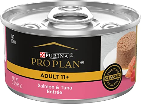 Photo of Purina-Purina Pro Plan Adult 11+ Wet Cat Food-(3 oz) [24 count]-Salmon & Tuna Entrée-from Pet Wish Pros