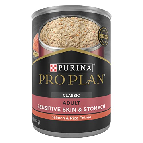 Photo of Purina-Purina Pro Plan Adult Sensitive Skin & Stomach Wet Dog Food-(13 oz) [12 count]-Salmon & Rice Entrée-from Pet Wish Pros