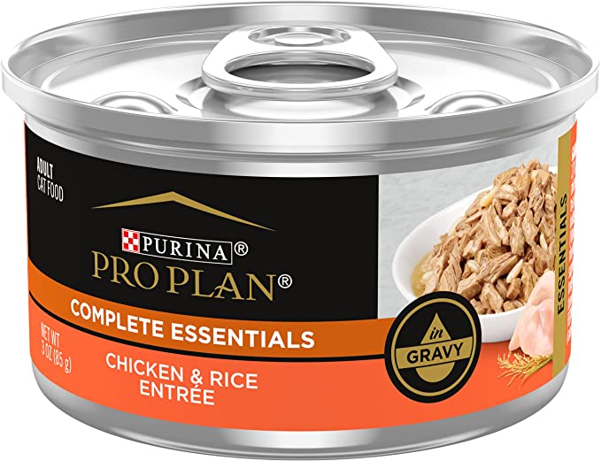 Photo of Purina-Purina Pro Plan Complete Essentials Adult Wet Cat Food-(3 oz) [24 count]-Chicken & Rice Entrée in Gravy-from Pet Wish Pros