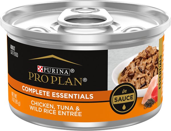 Photo of Purina-Purina Pro Plan Complete Essentials Adult Wet Cat Food-(3 oz) [24 count]-Chicken, Tuna & Wild Rice Entrée in Sauce-from Pet Wish Pros