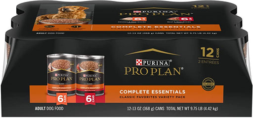 Photo of Purina-Purina Pro Plan Complete Essentials Adult Wet Dog Food-(13 oz) [12 count]-Variety Pack (Assortment of Beef & Chicken)-from Pet Wish Pros