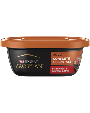 Photo of Purina-Purina Pro Plan Complete Essentials Meals Adult Wet Dog Food-(10 oz) [8 count]-Braised Beef Entrée with Wild Rice-from Pet Wish Pros