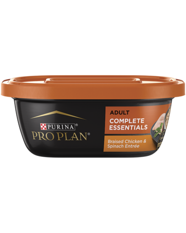 Photo of Purina-Purina Pro Plan Complete Essentials Meals Adult Wet Dog Food-(10 oz) [8 count]-Braised Chicken Entrée with Real Spinach-from Pet Wish Pros