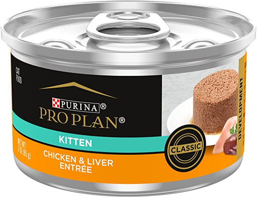 Photo of Purina-Purina Pro Plan Kitten Wet Cat Food-(3 oz) [24 count]-Chicken & Liver Entrée-from Pet Wish Pros