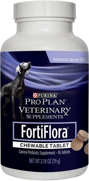 Photo of Purina-Purina Pro Plan Veterinary Diets FortiFlora Chewable Tablets Digestive Supplement for Dogs-45 count-from Pet Wish Pros