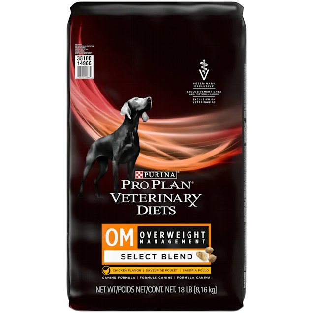 Photo of Purina-Purina Pro Plan Veterinary Diets OM Overweight Management Dry Dog Food-Select Blend Chicken-18 lb-from Pet Wish Pros