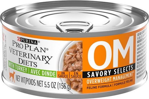 Photo of Purina-Purina Pro Plan Veterinary Diets OM Overweight Management Wet Cat Food-Savory Selects with Turkey-24 cans-from Pet Wish Pros