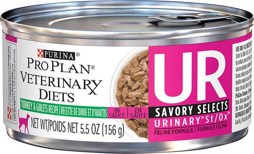 Photo of Purina-Purina Pro Plan Veterinary Diets UR Urinary St/Ox Wet Cat Food-Savory Selects Turkey & Giblets in Sauce-24 cans-from Pet Wish Pros