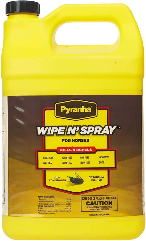 Photo of Pyranha-Pyranha Wipe N Spray for Horses-Oil Based-1 Gallon-from Pet Wish Pros