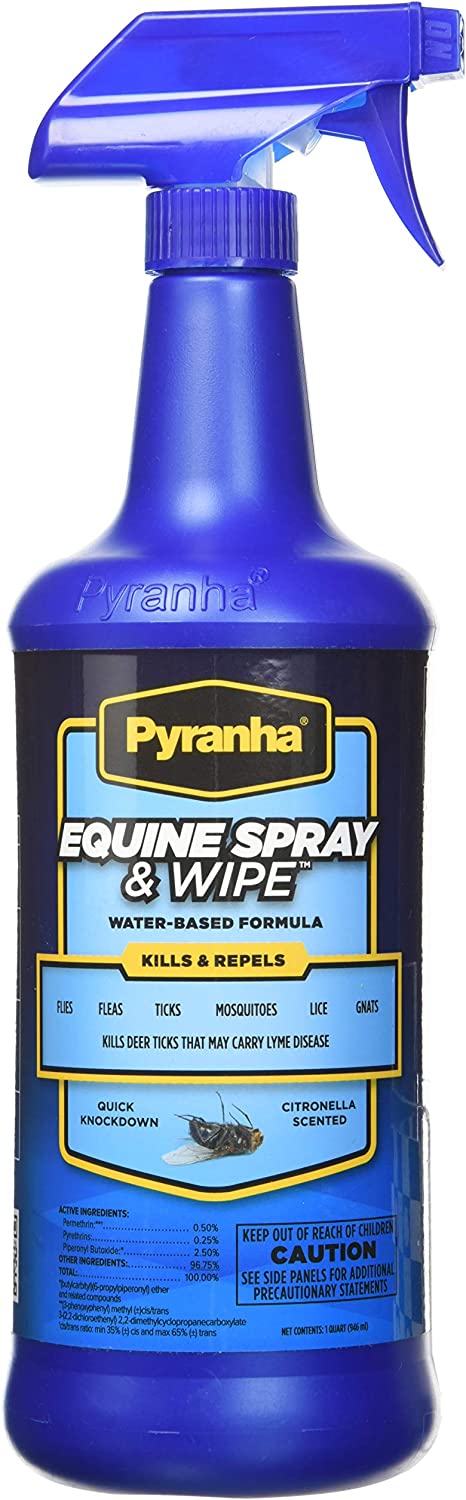 Photo of Pyranha-Pyranha Wipe N Spray for Horses-Water Based-1 qt-from Pet Wish Pros