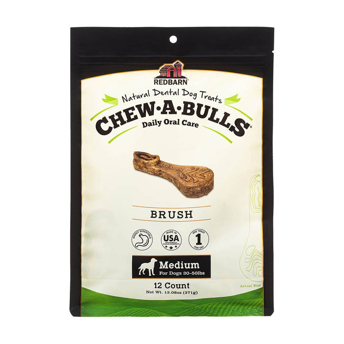 Photo of Redbarn Pet Products-Redbarn Chew-A-Bulls Dog Treat-Brush-12 count-from Pet Wish Pros