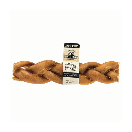 Photo of Redbarn-Redbarn Odor-Free Braided Bully Stick Chewy Dog Treat-7 in-Beef-20 pack-from Pet Wish Pros
