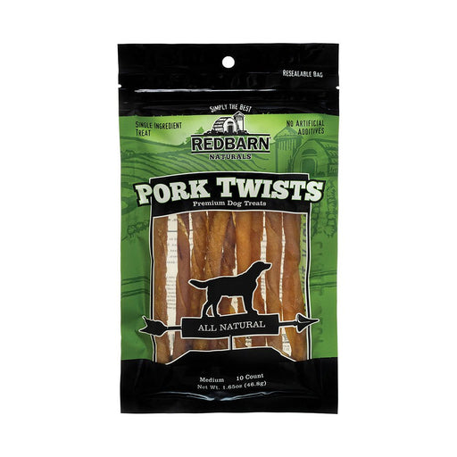 Photo of Redbarn-Redbarn Pork Skin Twist Premium Dog Chews-10 count-Popcorn-from Pet Wish Pros
