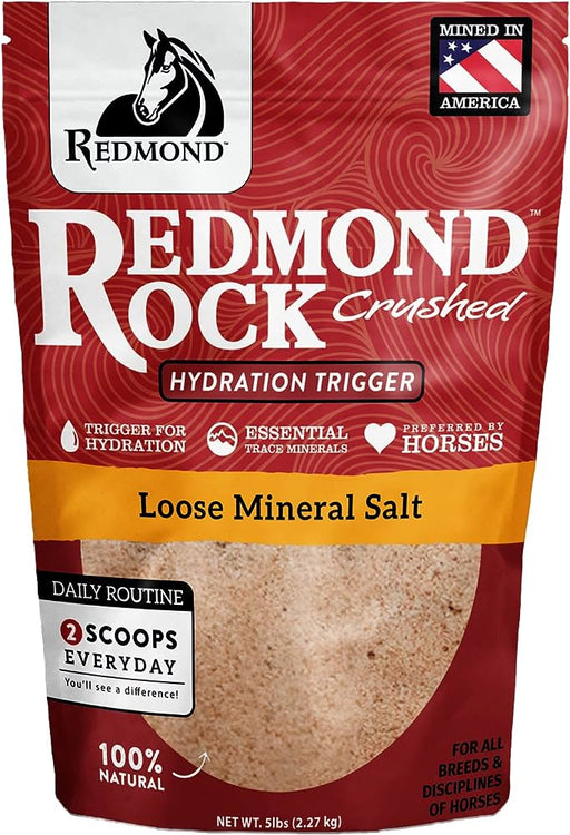 Photo of Redmond Minerals-Redmond Rock Crushed Loose Mineral Salt for Horses-5 lb-from Pet Wish Pros