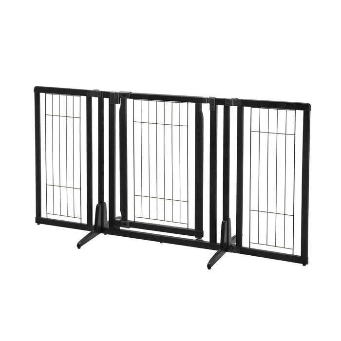 Photo of Richell-Richell Premium Plus Freestanding Pet Gate-Black-from Pet Wish Pros