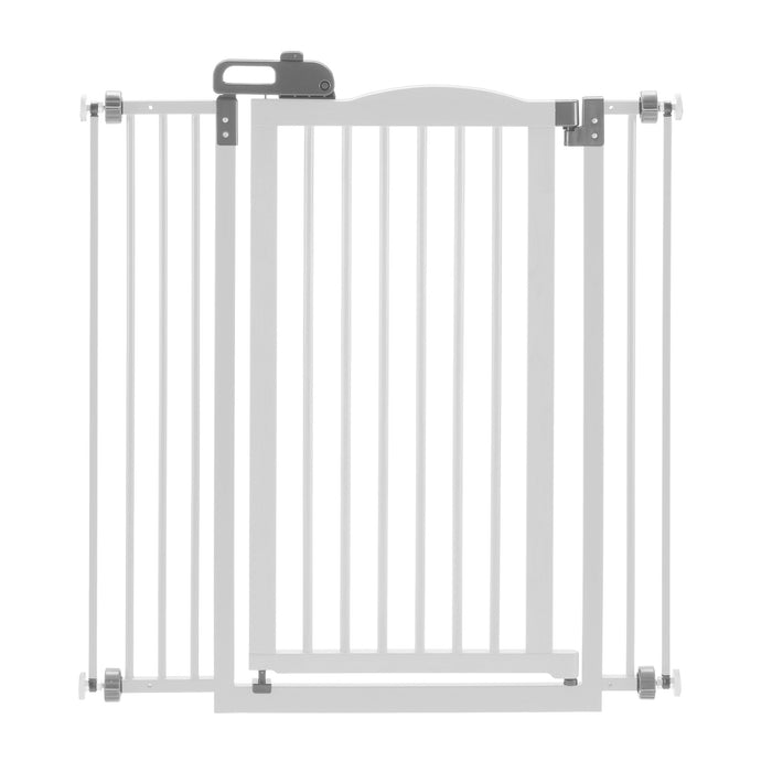 Photo of Richell-Richell Tall One-Touch Pressure Mounted Pet Gate II-White-from Pet Wish Pros