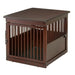 Photo of Richell-Richell Wooden End Table Dog Crate-Medium-Dark Brown-from Pet Wish Pros